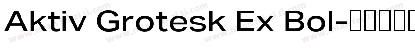 Aktiv Grotesk Ex Bol字体转换